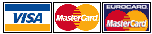 Visa and mastercard logos